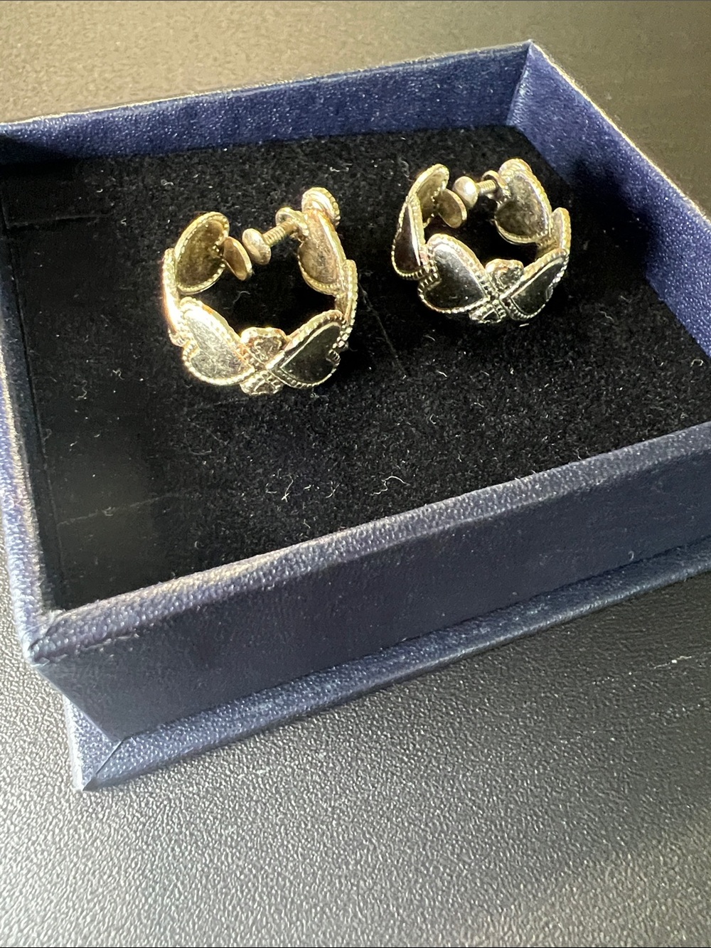 Source Unknown Gold Butterfly Clip-On Earrings - Silver